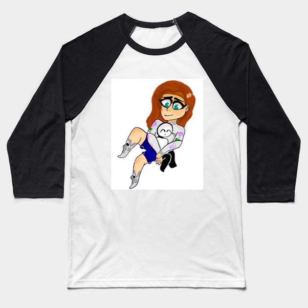 Just Float'n Around Baseball T-Shirt by AnameYoullForget